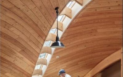 Une verrière de toit bombée, un défi technique relevé